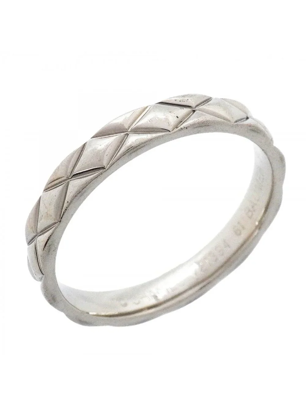 Chanel Ring Quilted Platinum